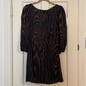 Parker, size XS, black & brown pattern